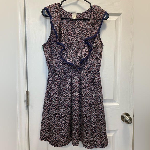 Floral Satin Minidress - Picture 1 of 8